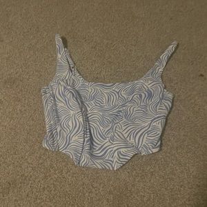 PacSun LA Hearts corset top